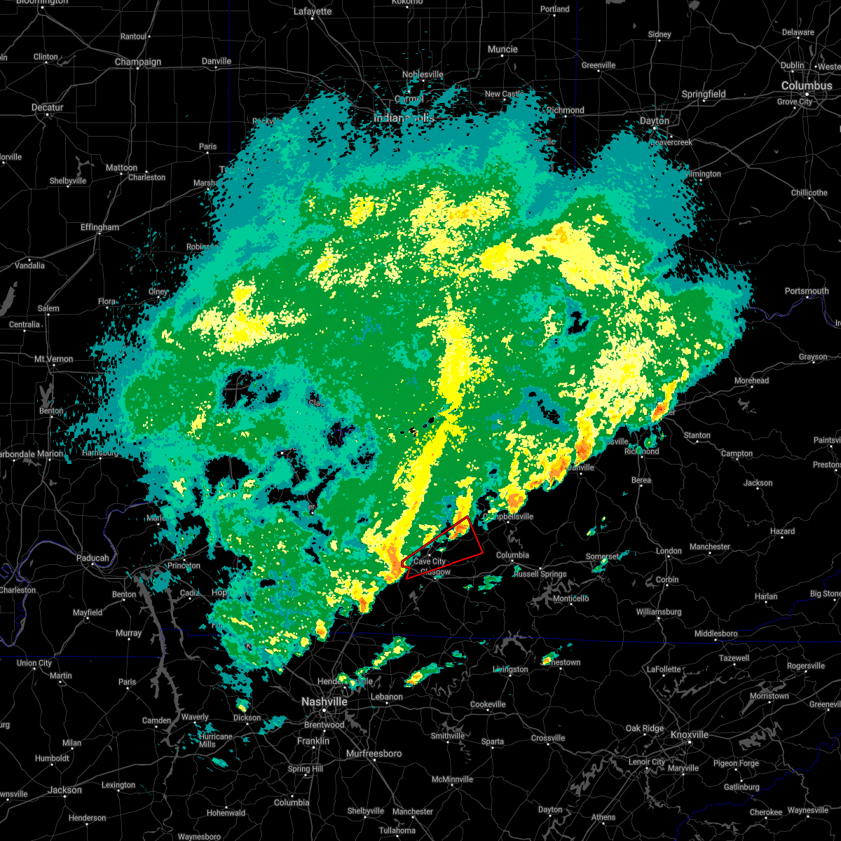 Interactive Hail Maps Hail Map for Horse Cave, KY