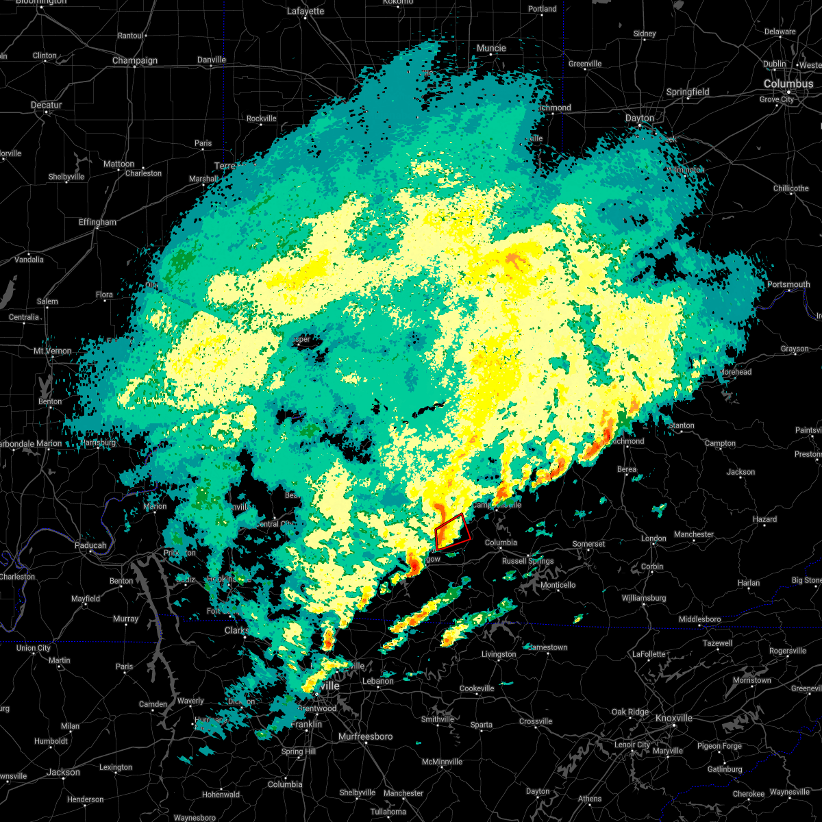 Interactive Hail Maps Hail Map for Hiseville, KY