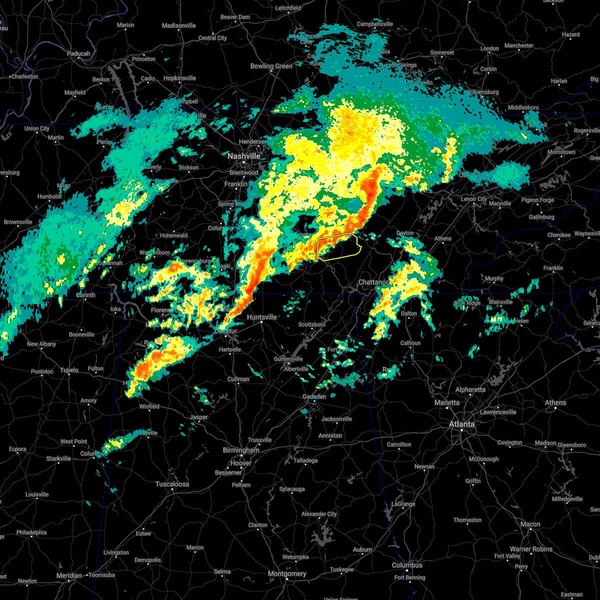 Interactive Hail Maps Hail Map for Coalmont, TN