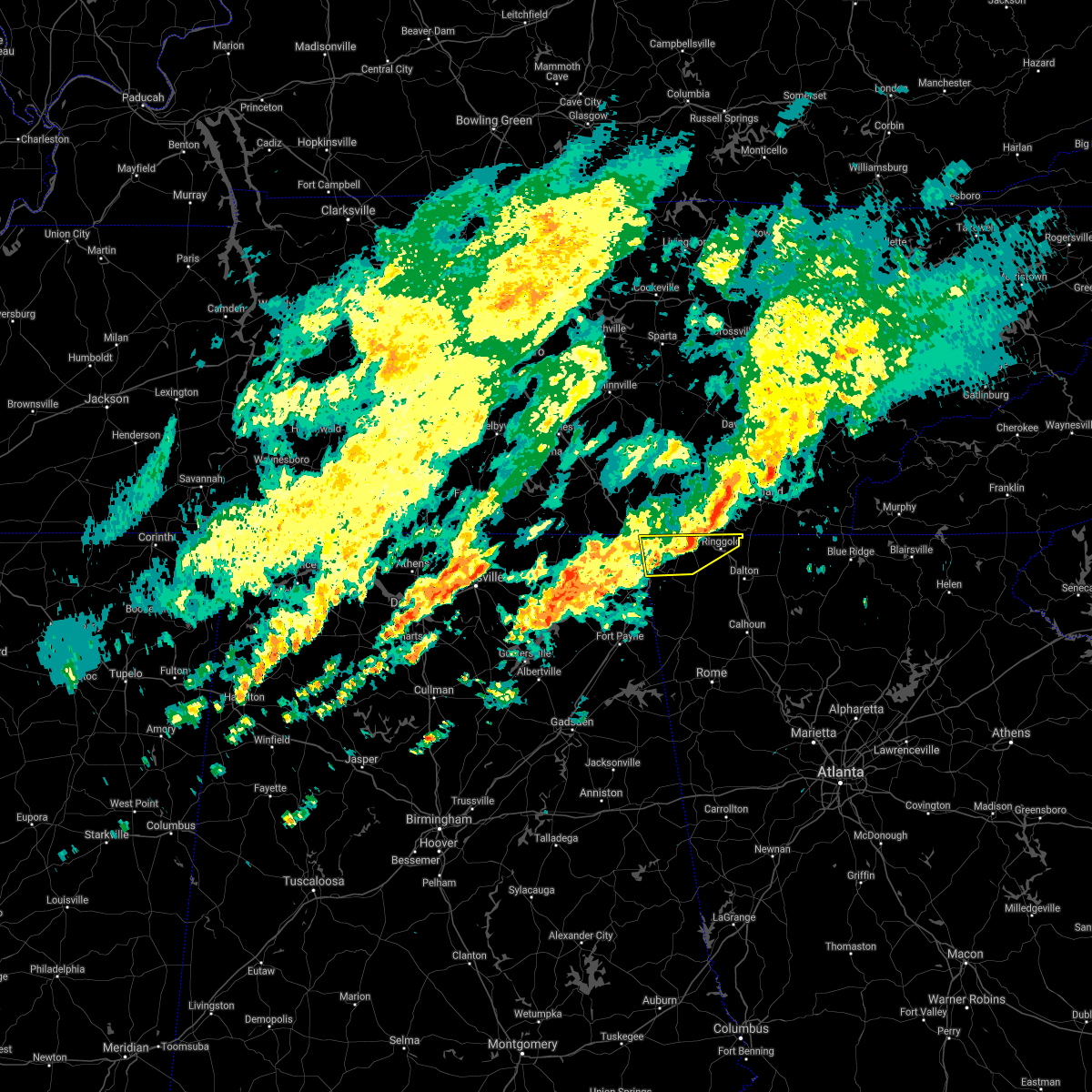 Interactive Hail Maps Hail Map for Trenton, GA