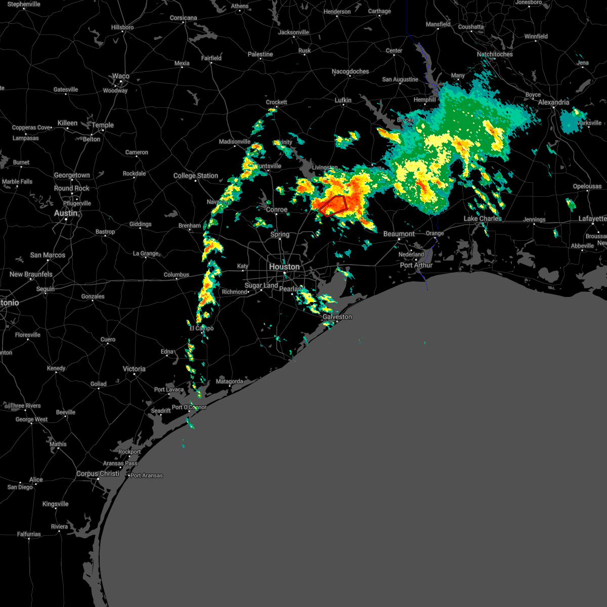 Interactive Hail Maps Hail Map for Big Thicket Lake Estates, TX