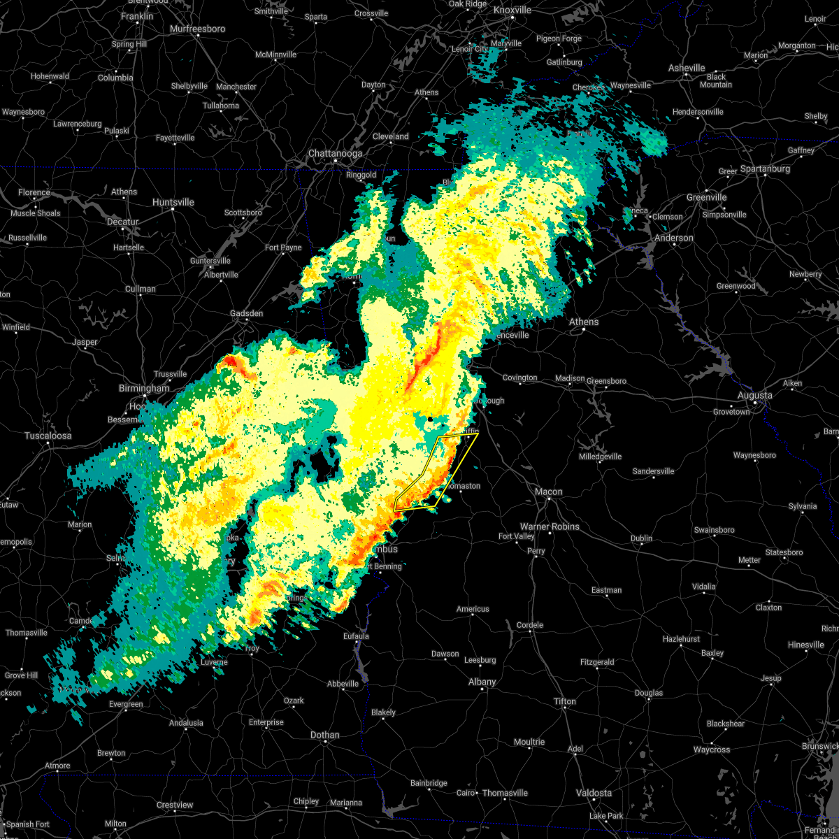 Interactive Hail Maps Hail Map for Williamson, GA