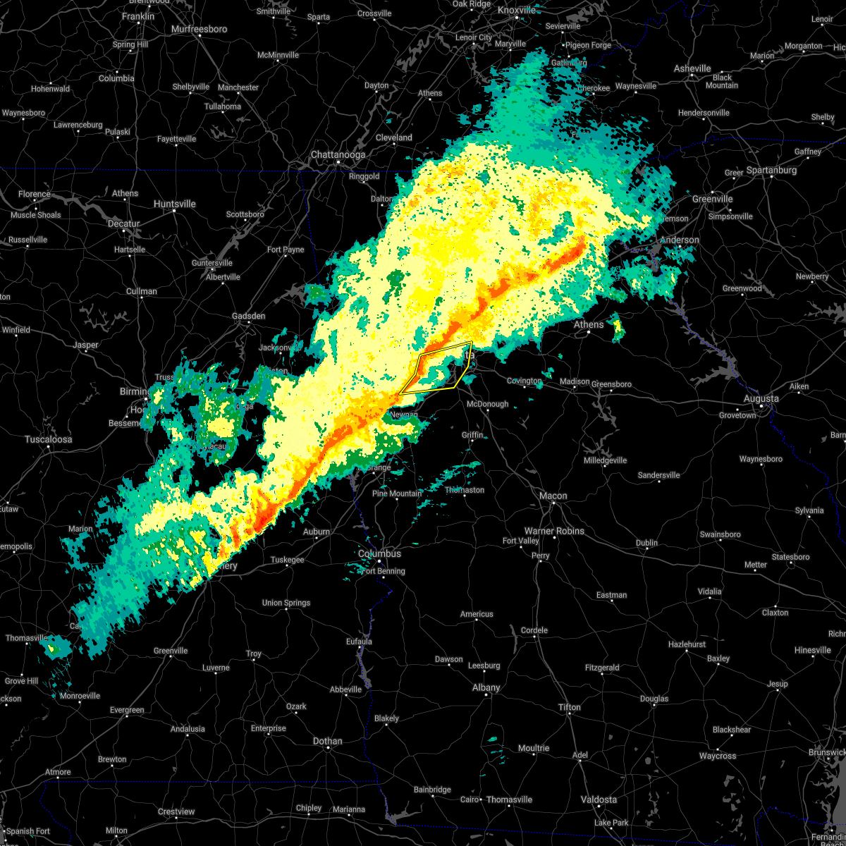 Interactive Hail Maps Hail Map for College Park, GA