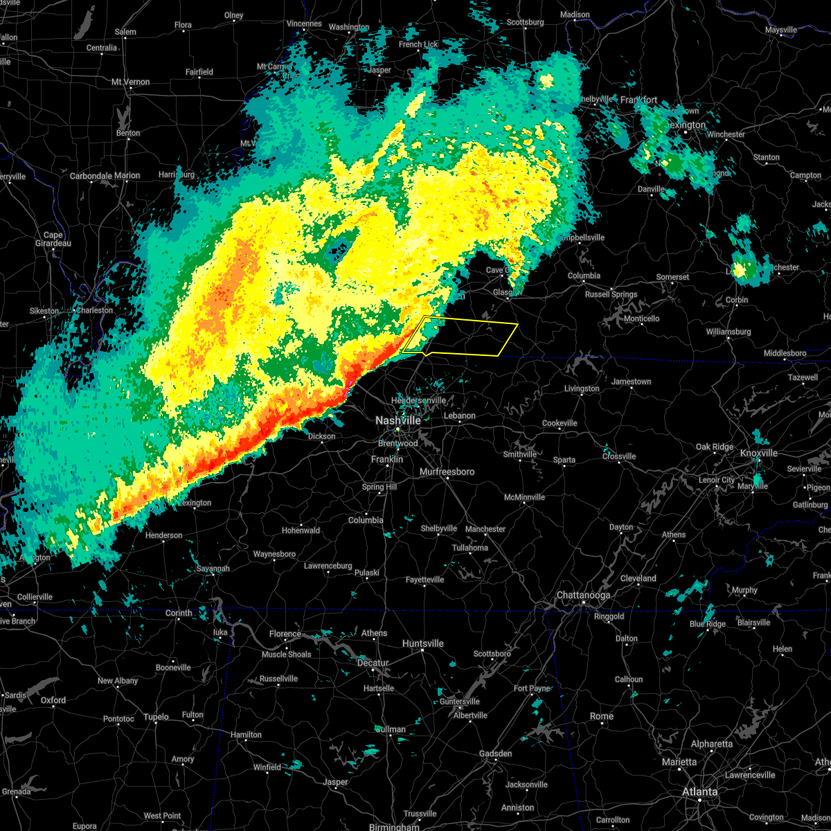 Interactive Hail Maps Hail Map for Fountain Run, KY