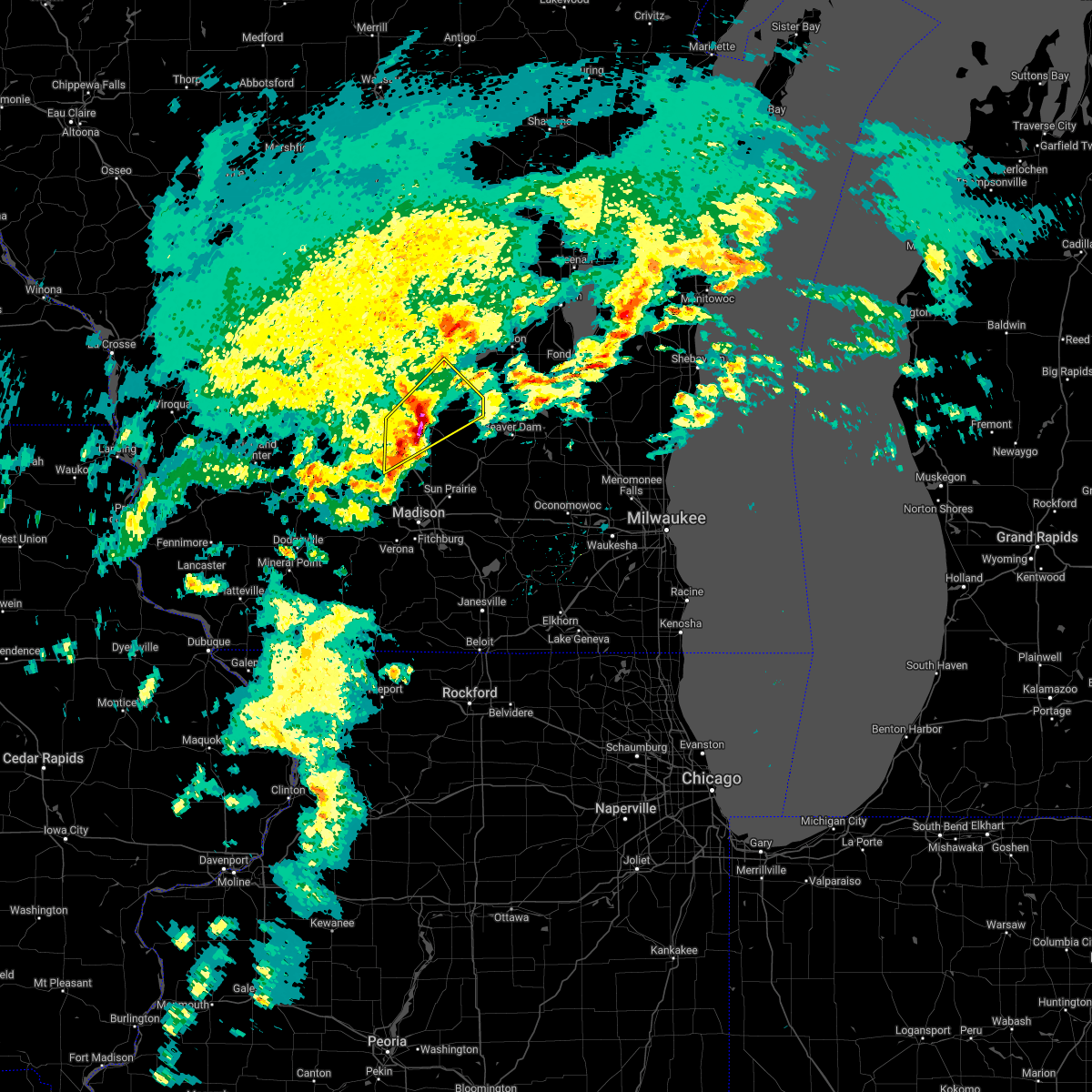 Interactive Hail Maps Hail Map for Cambria, WI