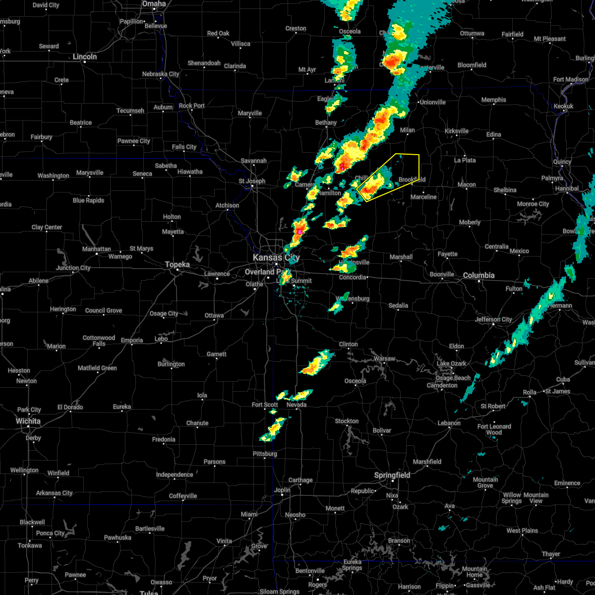 Interactive Hail Maps Hail Map for Meadville, MO