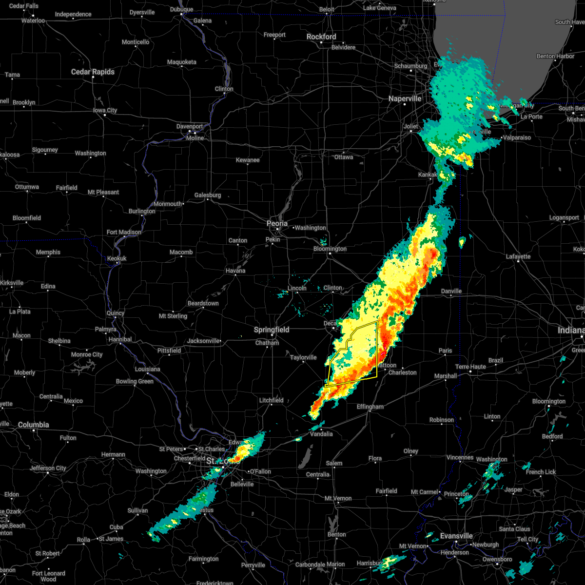 Interactive Hail Maps Hail Map for Sullivan, IL