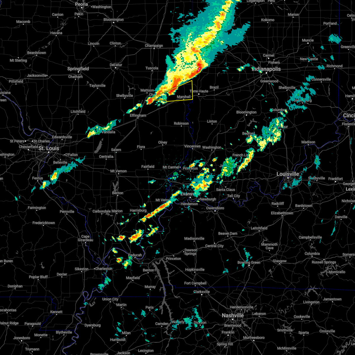 Interactive Hail Maps Hail Map for Charleston, IL