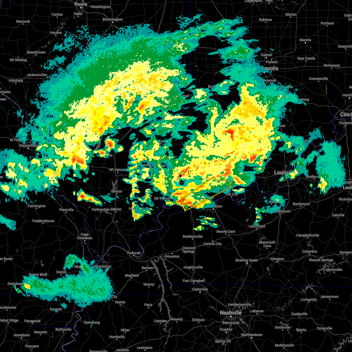Hail Map for Evansville, IN Interactive Hail Maps
