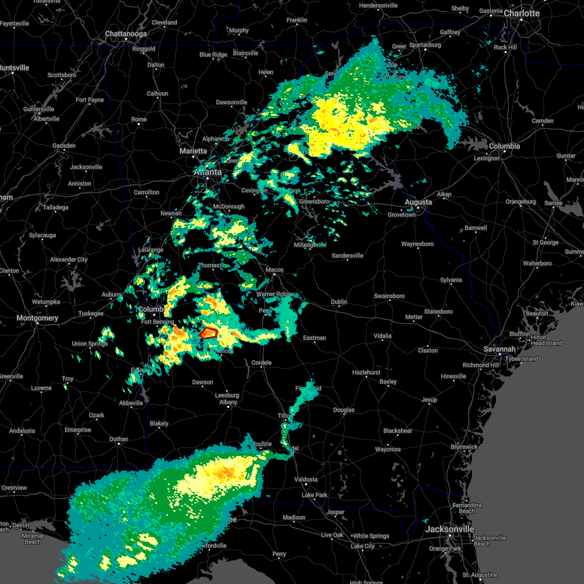 Interactive Hail Maps Hail Map for Ellaville, GA