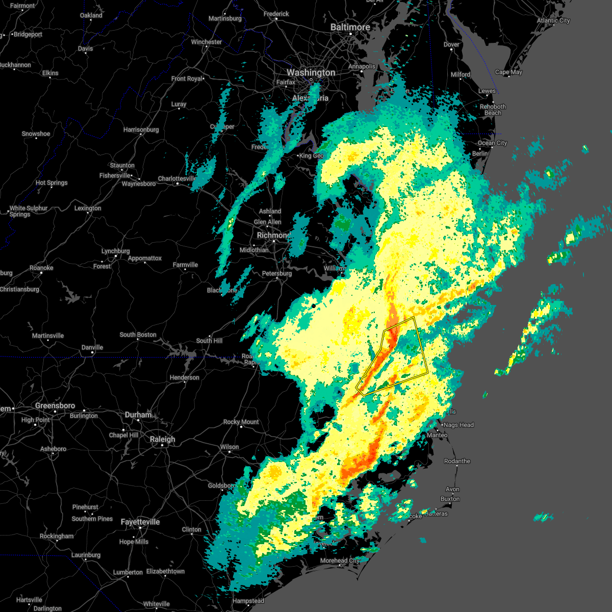 Interactive Hail Maps Hail Map for Coinjock, NC
