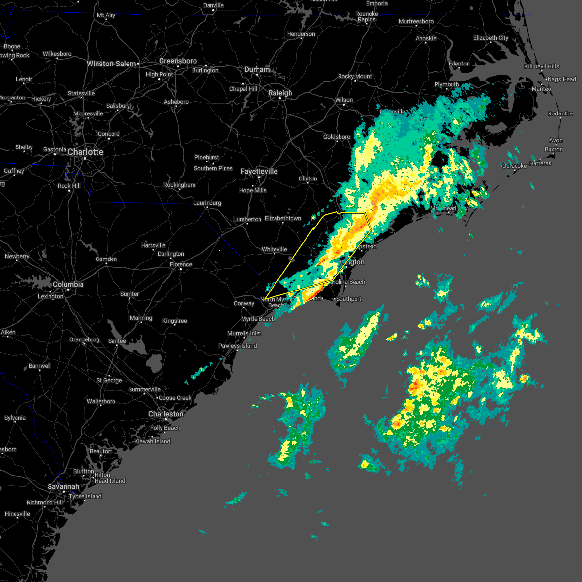 Interactive Hail Maps Hail Map for Leland, NC