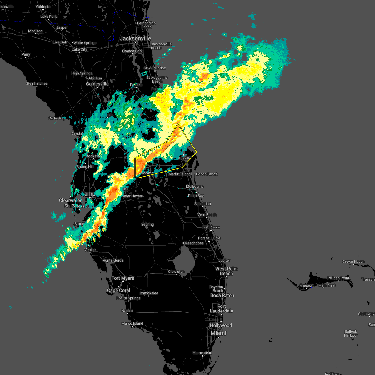 Interactive Hail Maps Hail Map for Kissimmee, FL