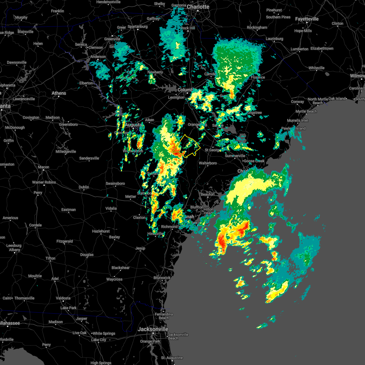 Interactive Hail Maps Hail Map for Olar, SC