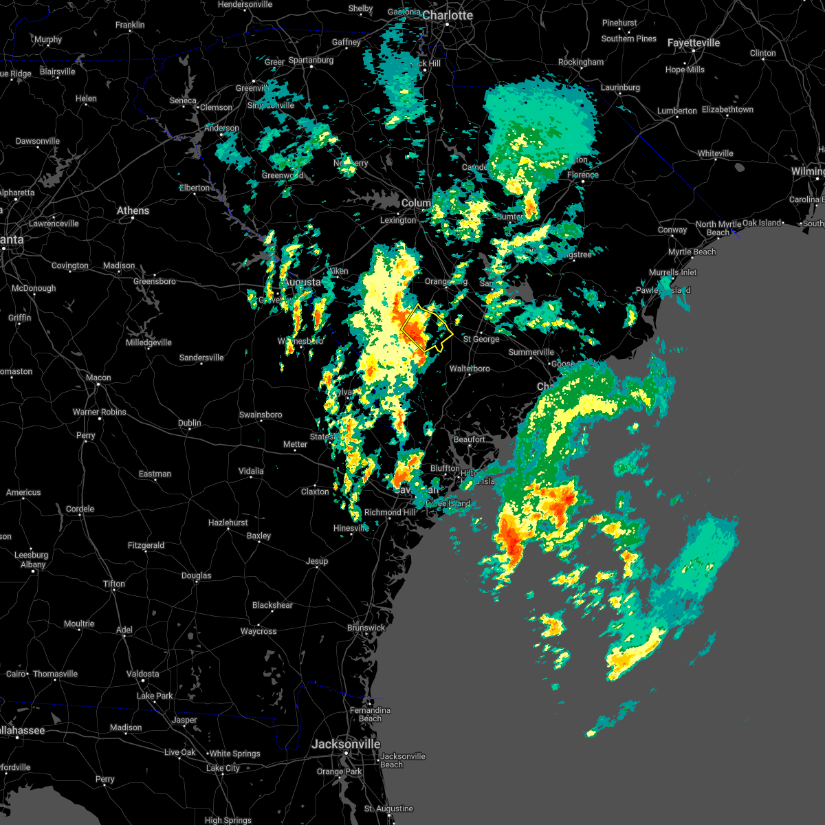 Interactive Hail Maps Hail Map for Olar, SC