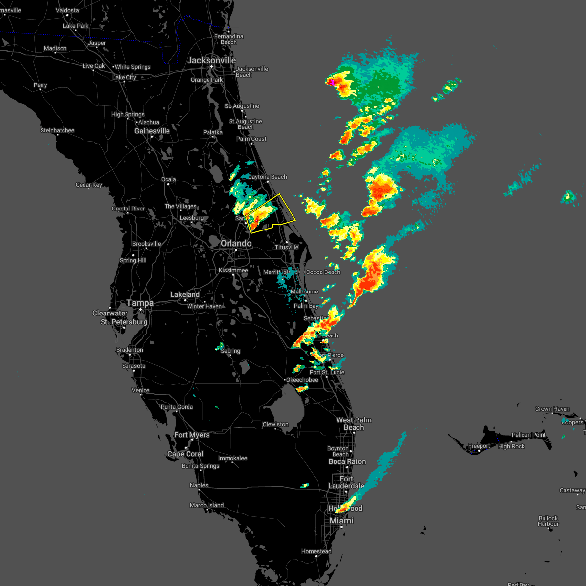 Interactive Hail Maps Hail Map for Oak Hill, FL