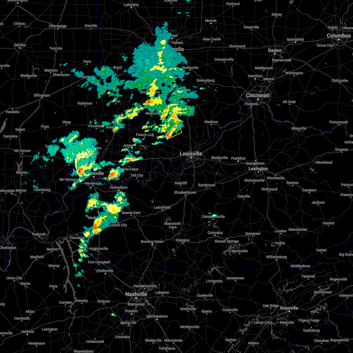 Interactive Hail Maps Hail Map for Salem, IN