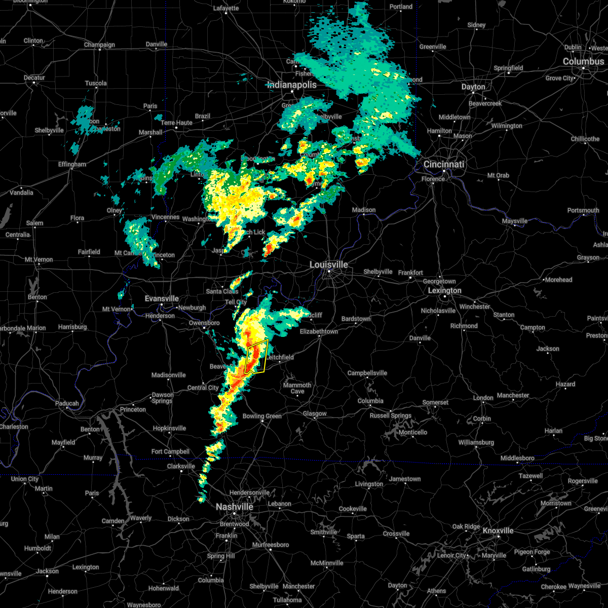 Interactive Hail Maps Hail Map for Caneyville, KY