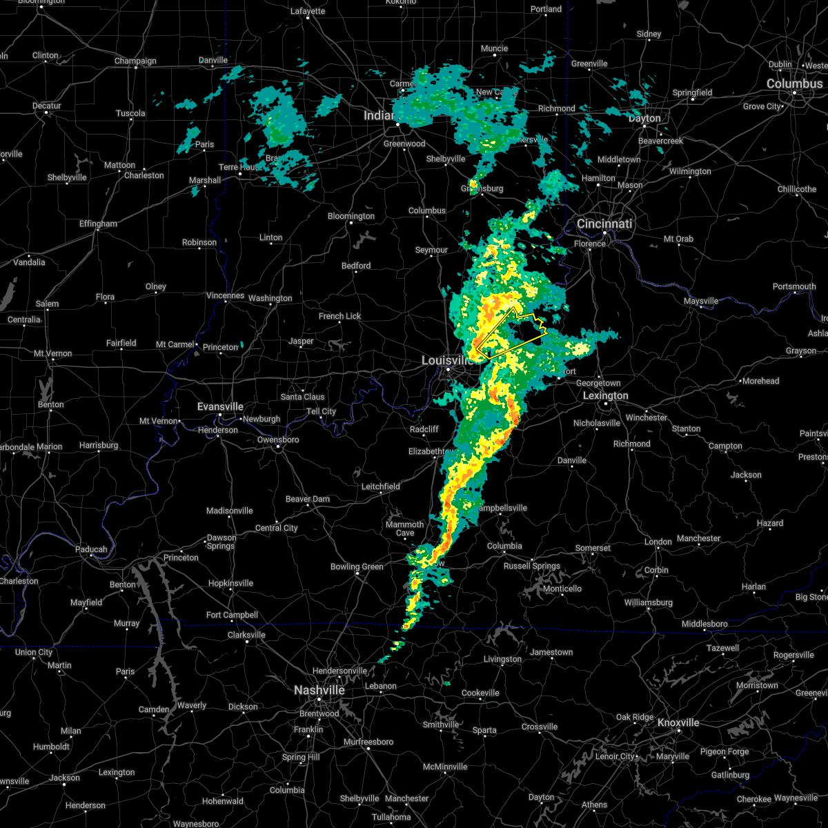 Interactive Hail Maps Hail Map for Smithfield, KY