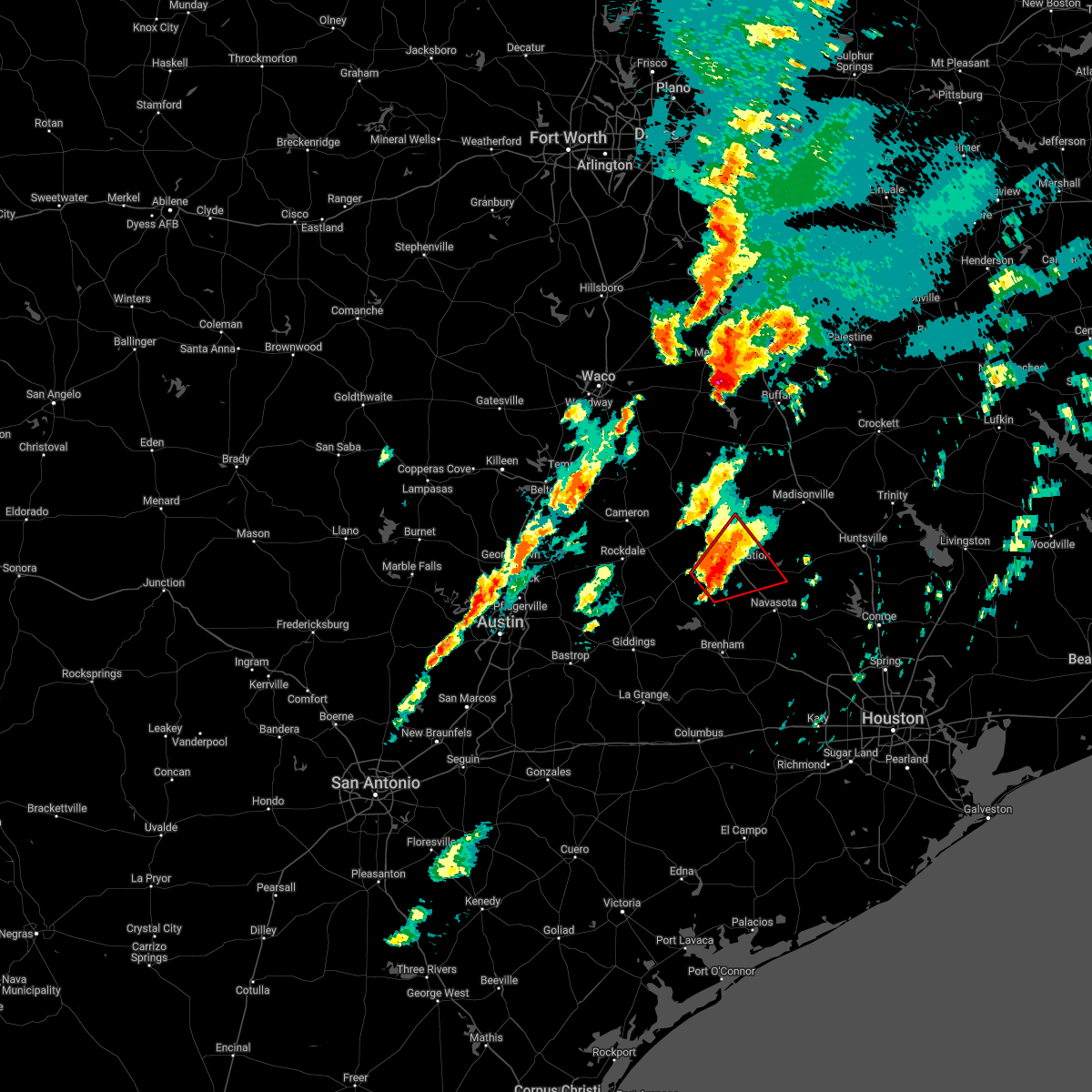 Interactive Hail Maps Hail Map for College Station, TX