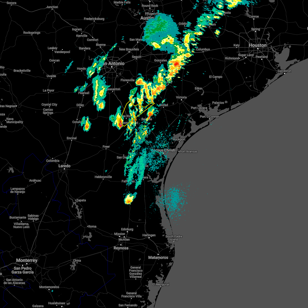 Interactive Hail Maps Hail Map for Pawnee, TX