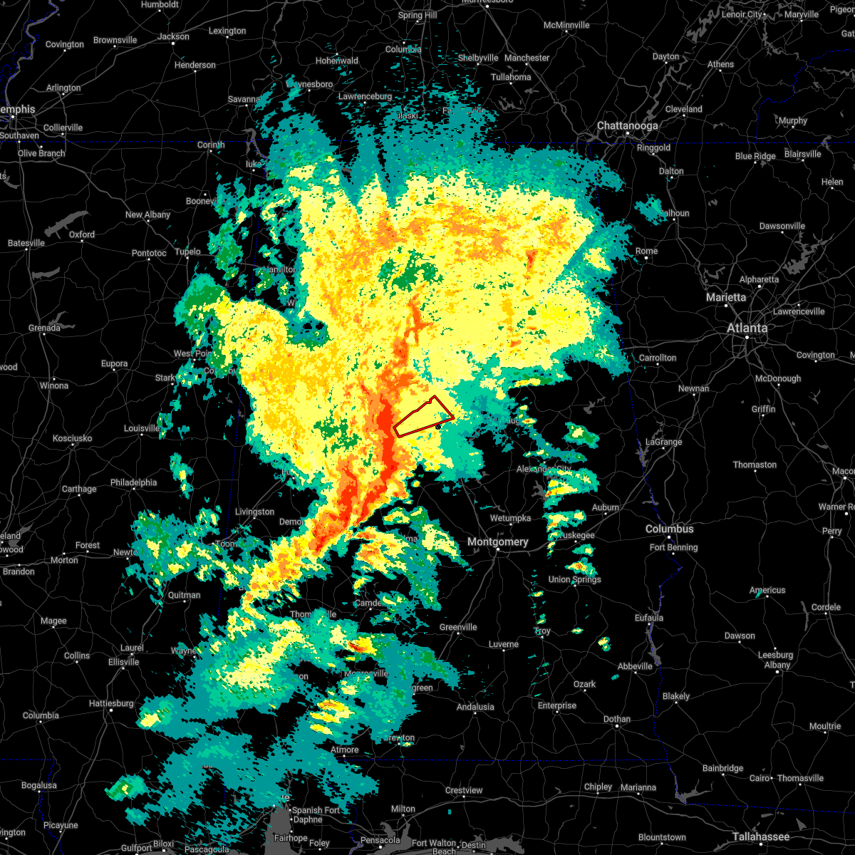 Hail Map for Alabaster, AL Interactive Hail Maps