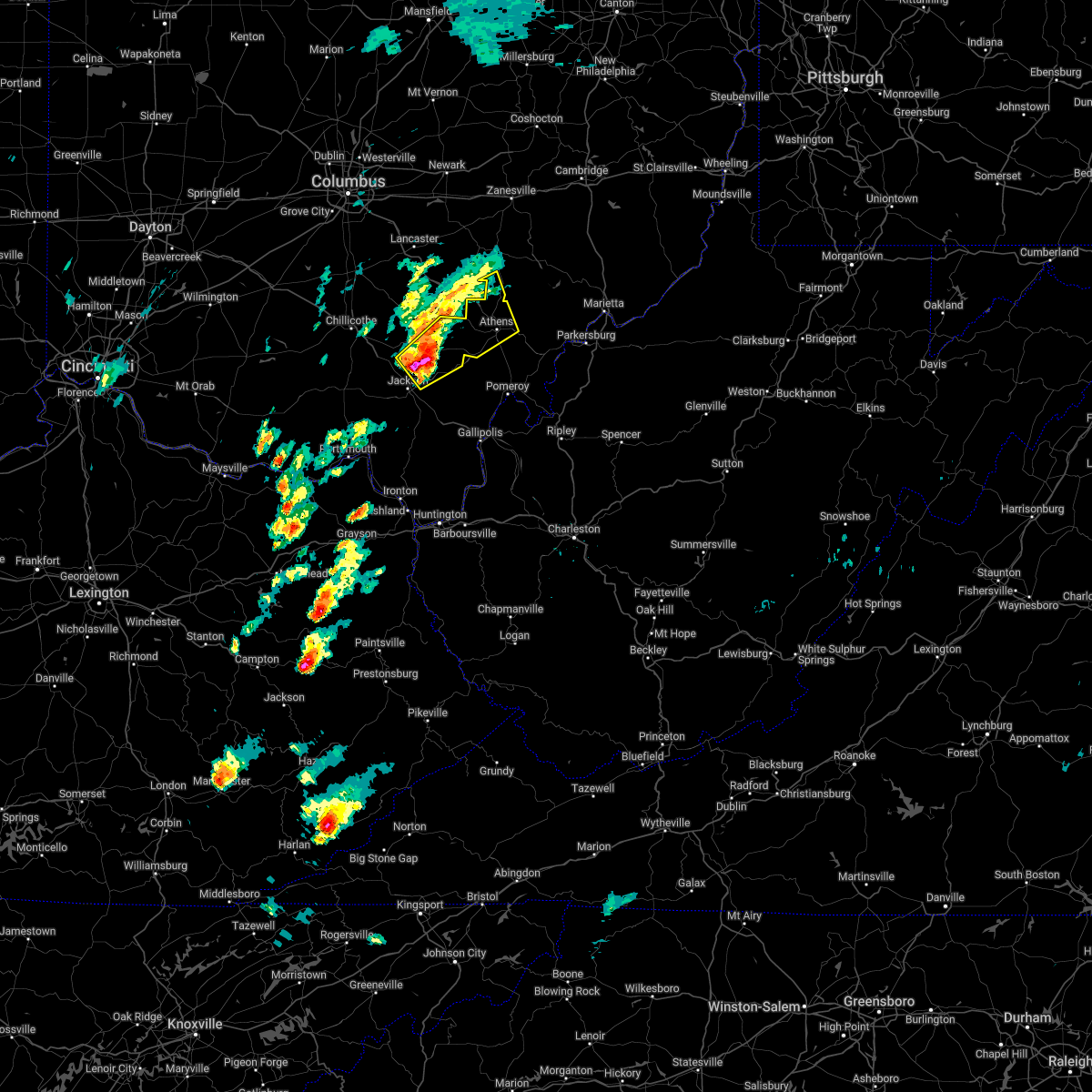 Interactive Hail Maps Hail Map for Trimble, OH