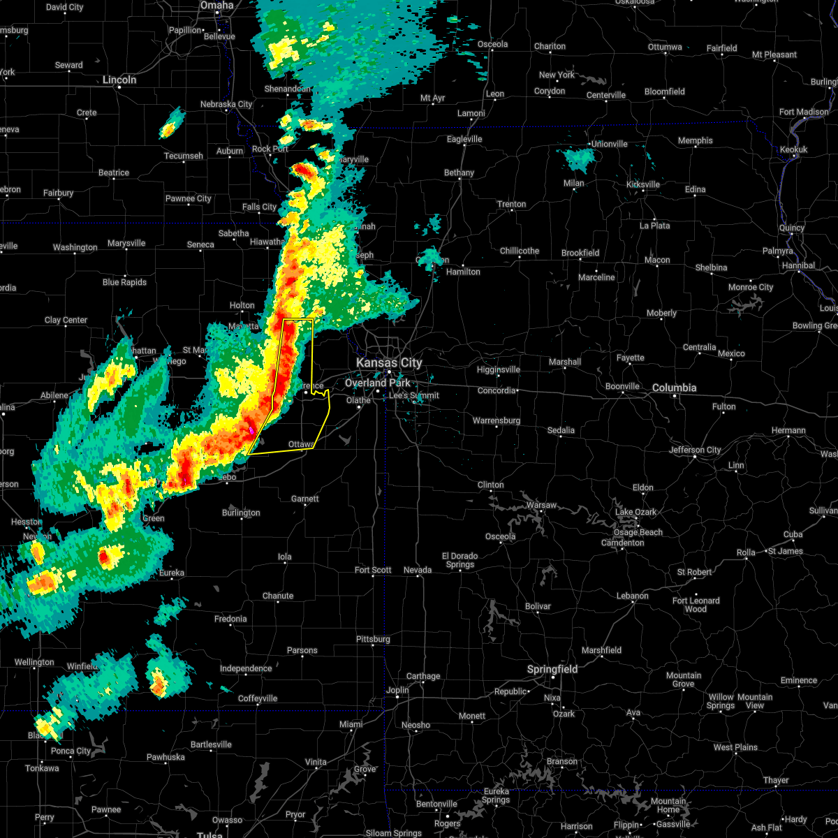 Hail Map for Lawrence, KS Interactive Hail Maps