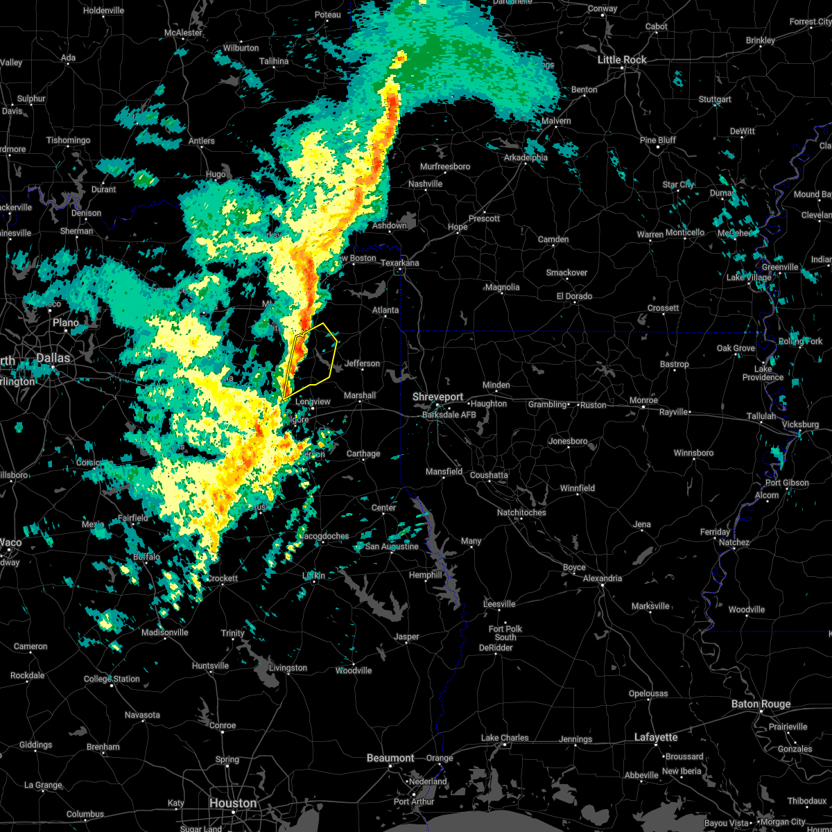 Interactive Hail Maps Hail Map for Ore City, TX