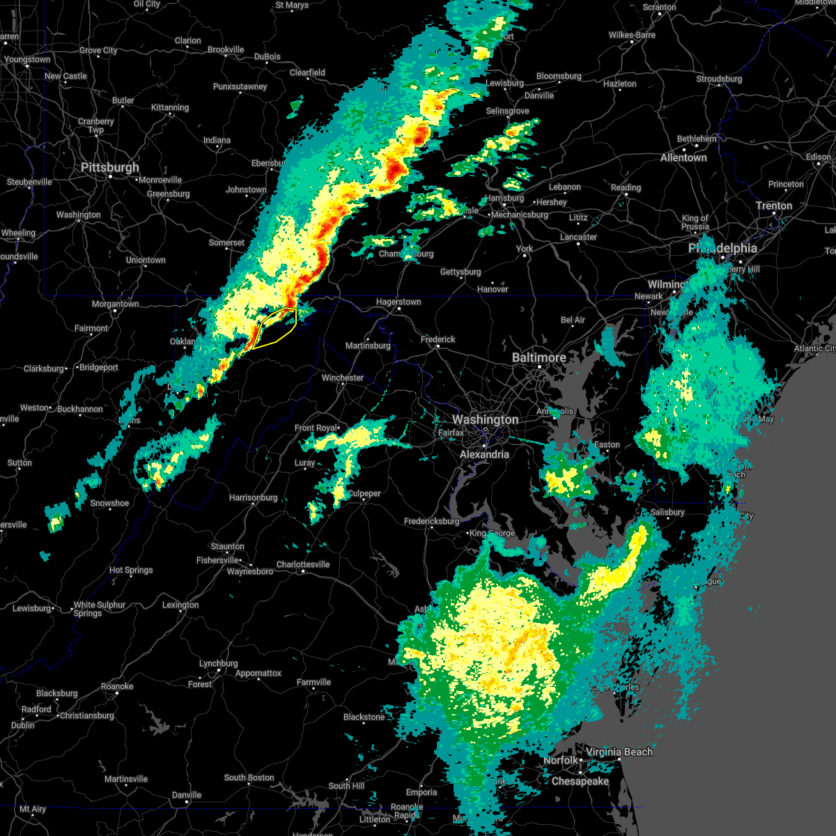 Interactive Hail Maps Hail Map for Fort Ashby, WV