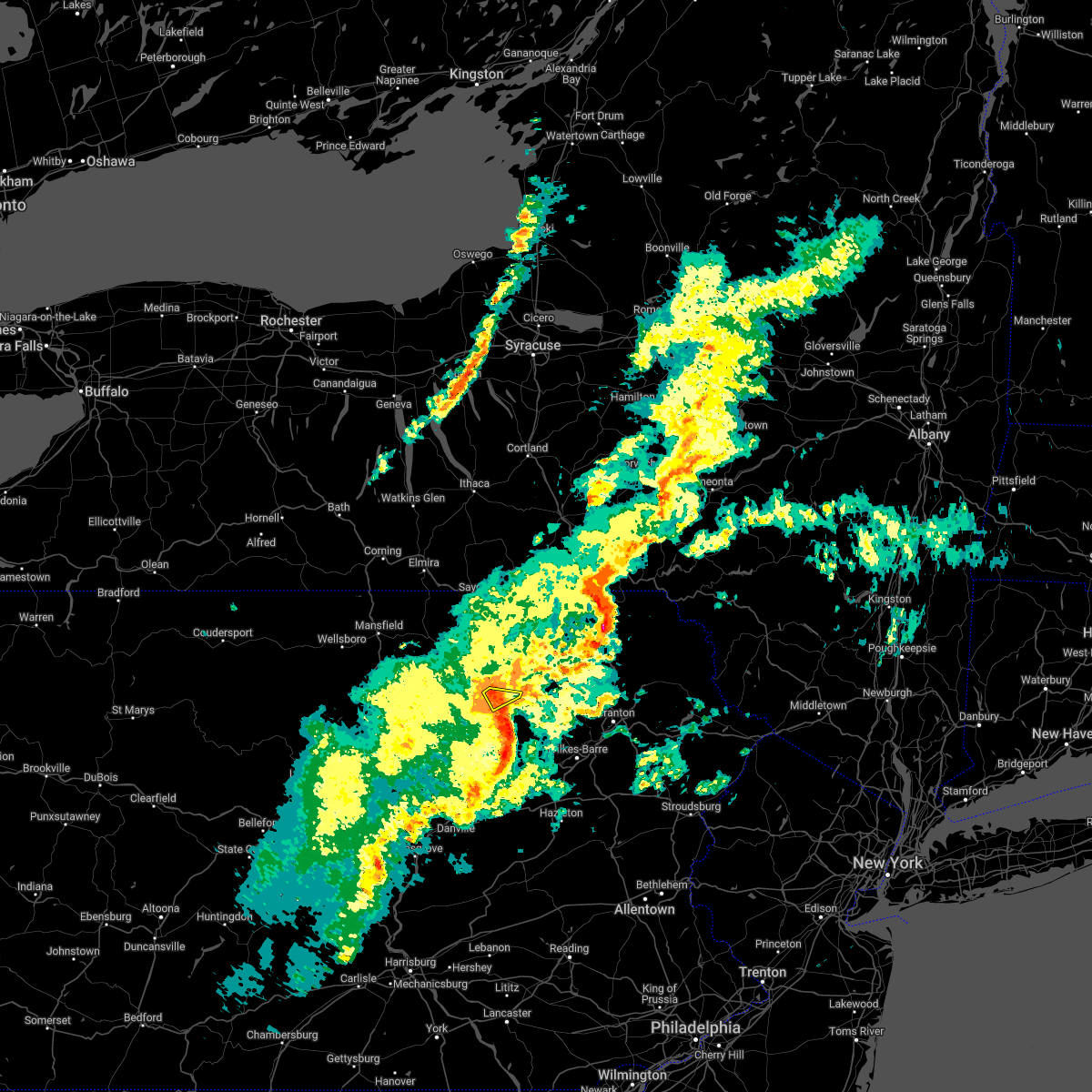 Interactive Hail Maps Hail Map for Dushore, PA