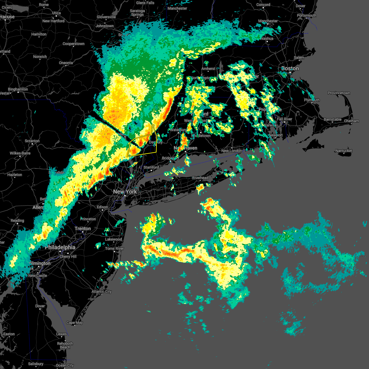 Interactive Hail Maps Hail Map for Danbury, CT