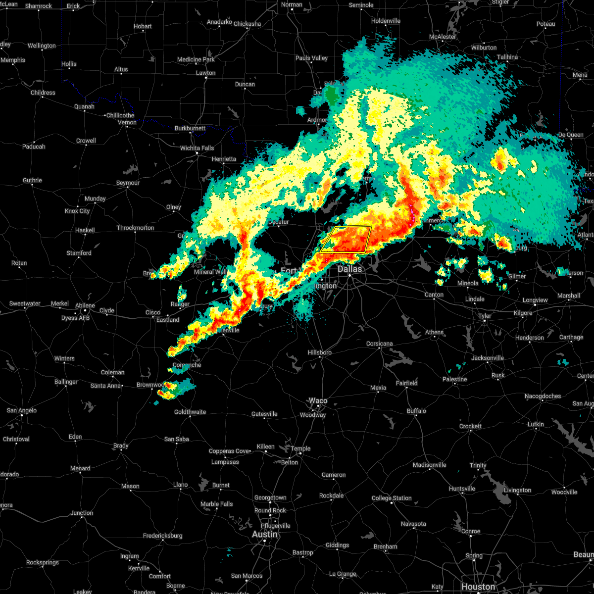 Interactive Hail Maps Hail Map for Dallas, TX