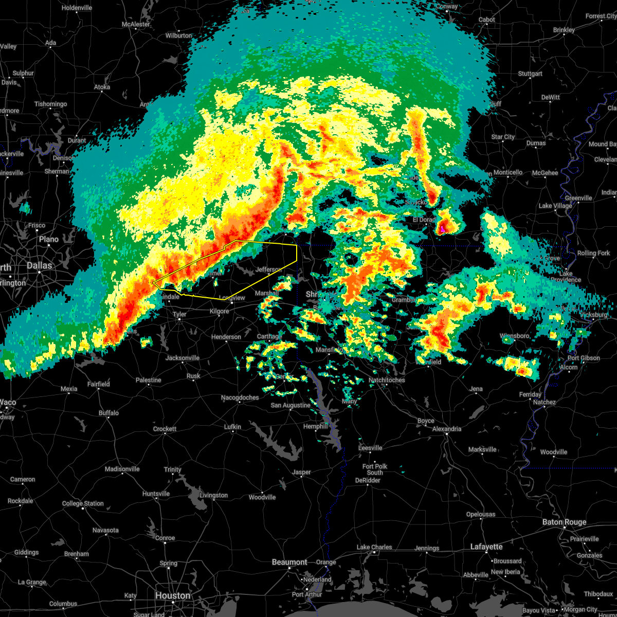 Interactive Hail Maps Hail Map for Mineola, TX