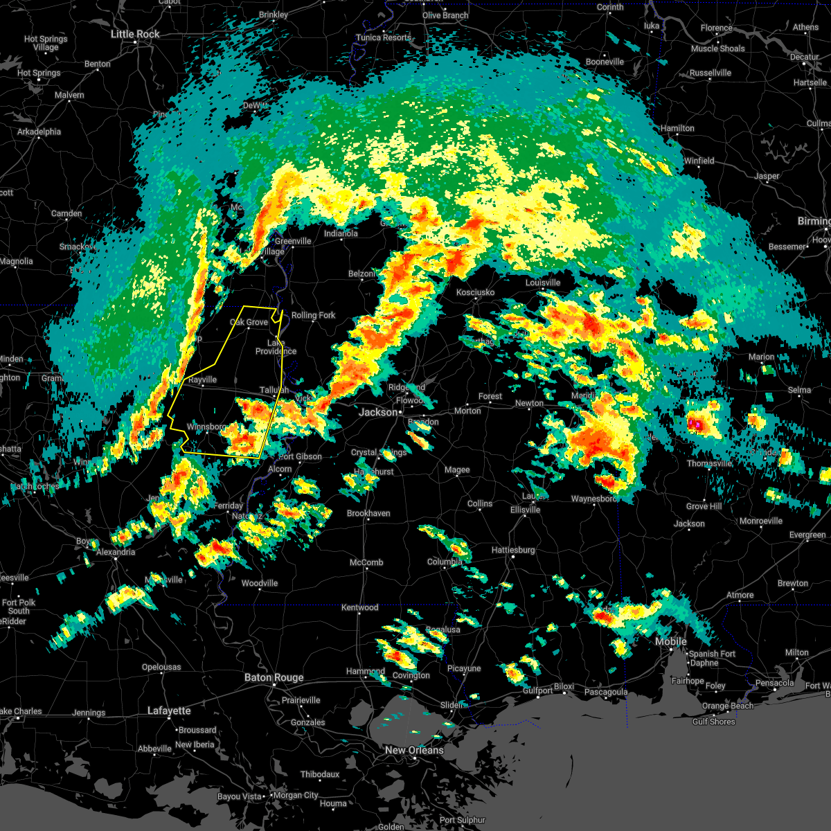 Hail Map for Mangham, LA Interactive Hail Maps