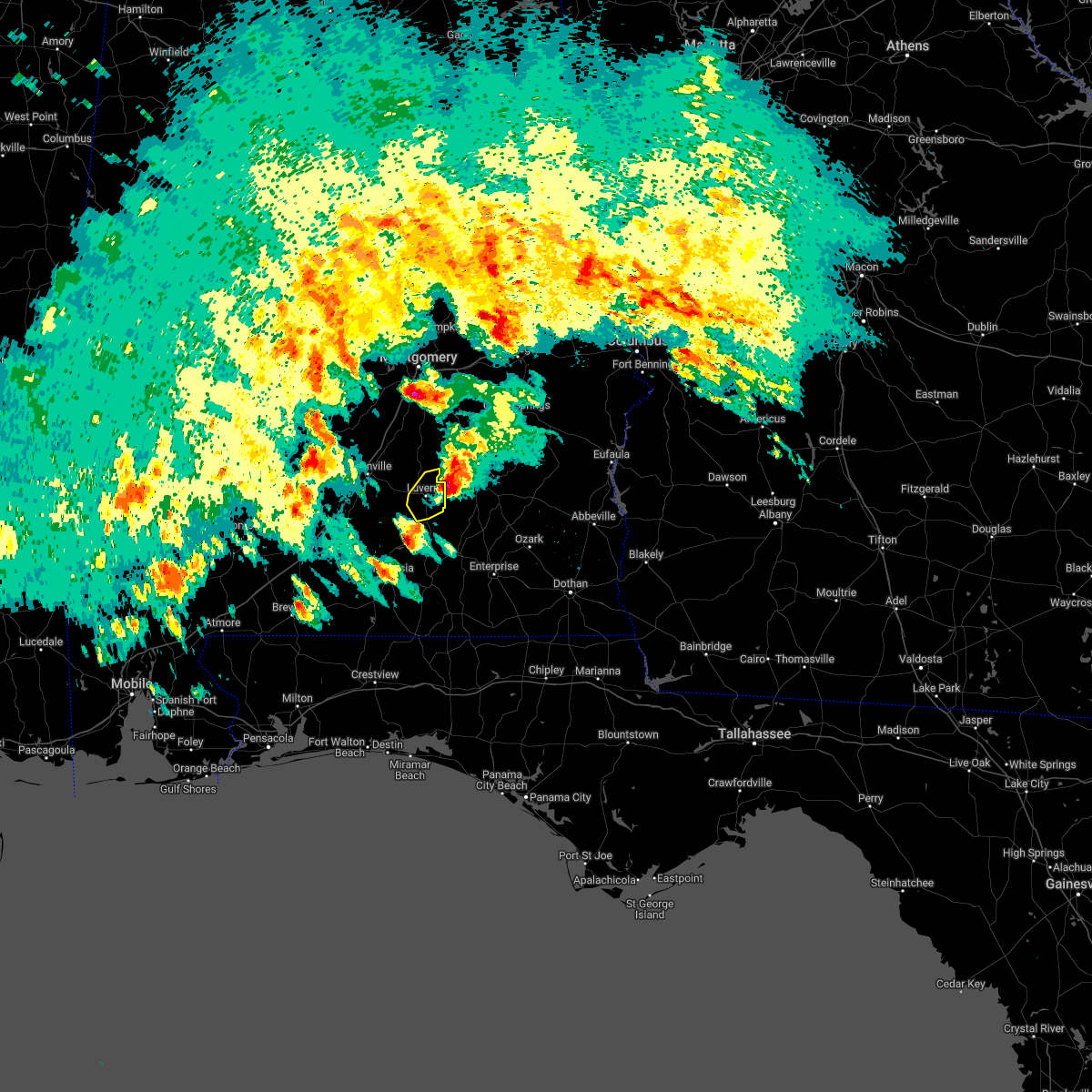 Interactive Hail Maps Hail Map for Glenwood, AL