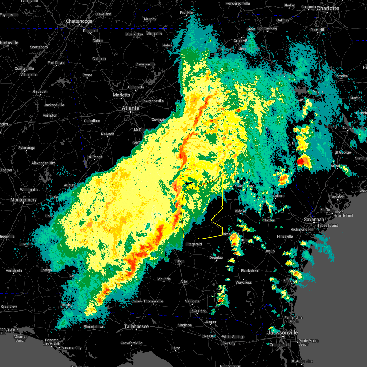 Interactive Hail Maps Hail Map for Wrightsville, GA