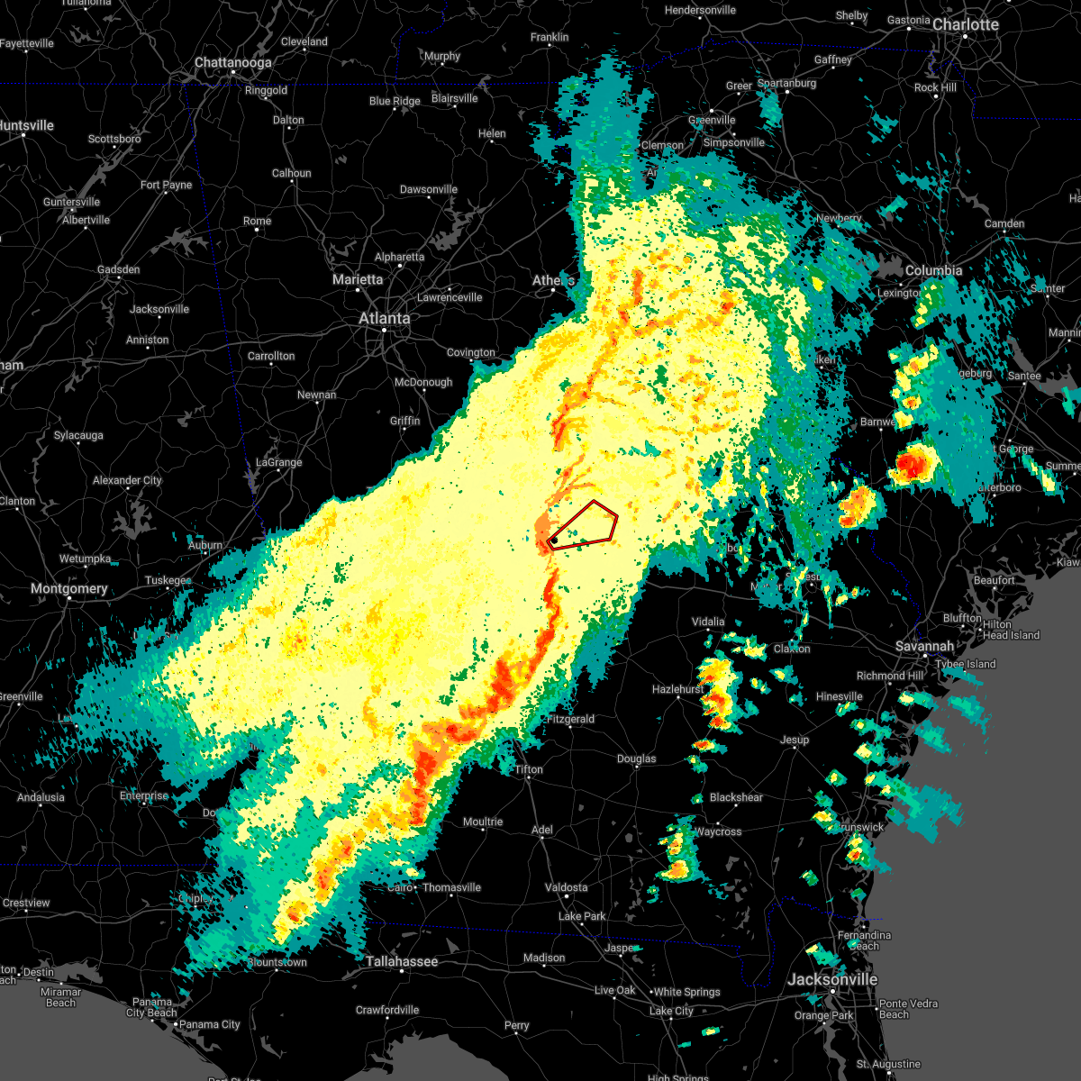Interactive Hail Maps Hail Map for Jeffersonville, GA