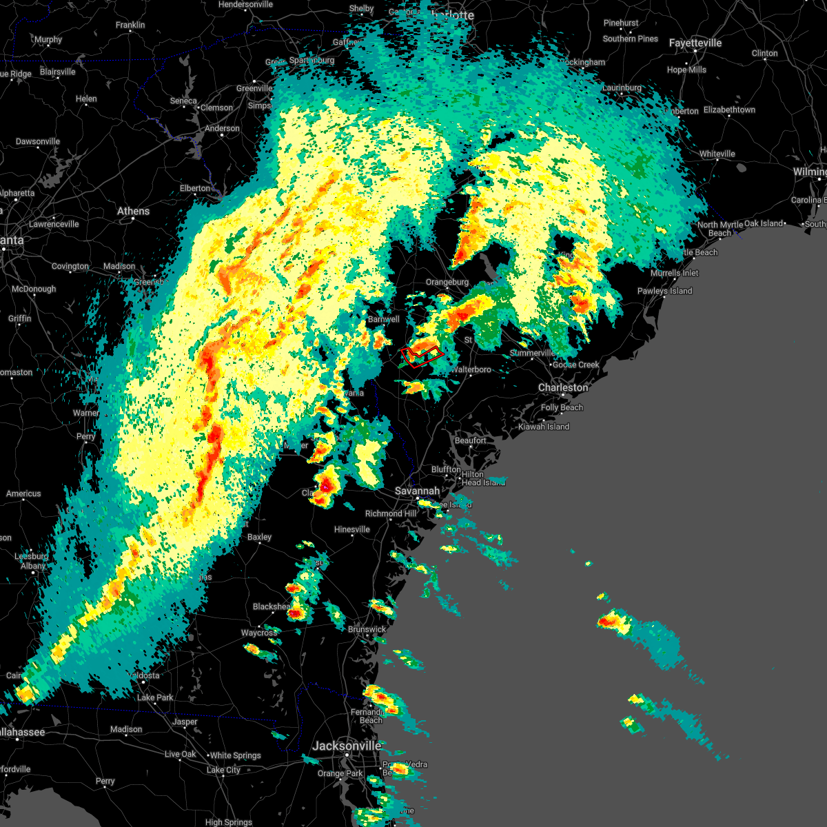 Interactive Hail Maps Hail Map for Lodge, SC