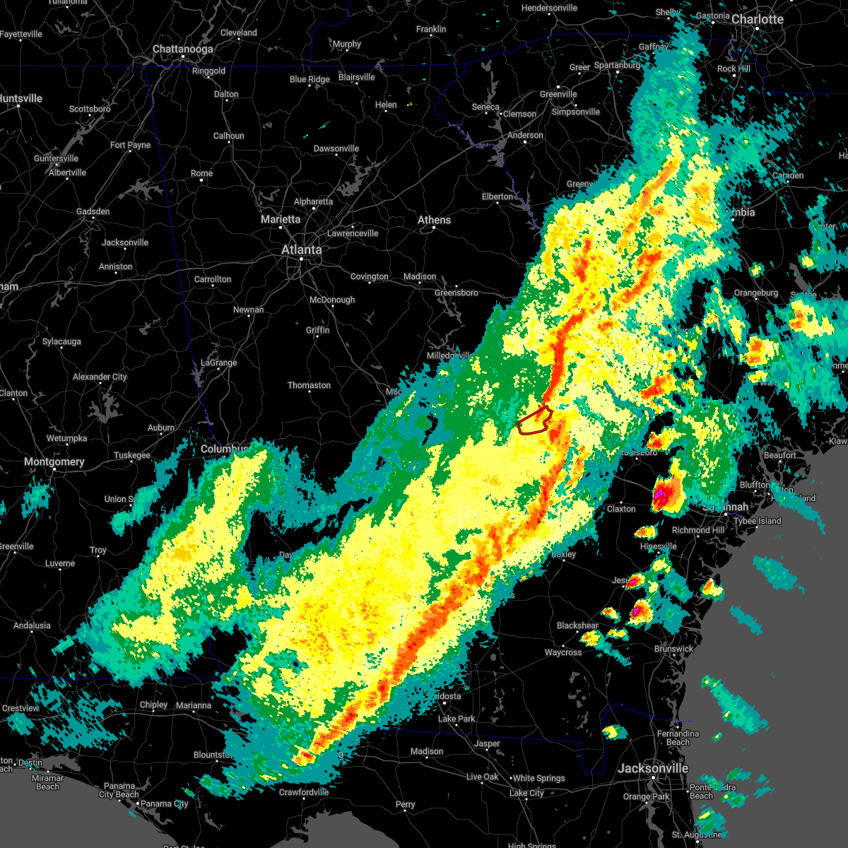 Interactive Hail Maps Hail Map for Kite, GA