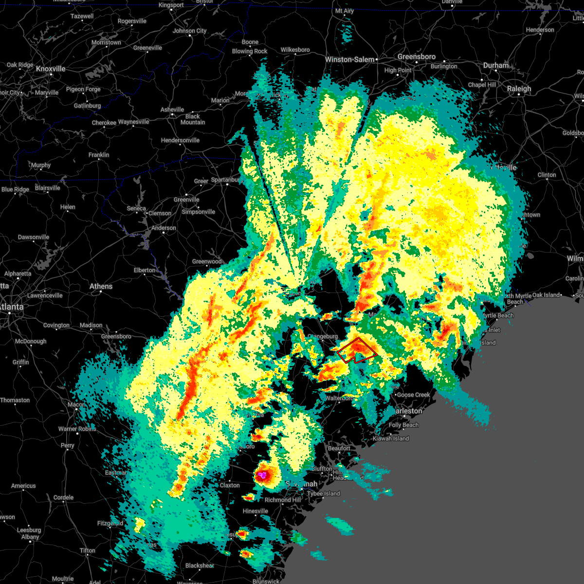 Interactive Hail Maps Hail Map for Holly Hill, SC