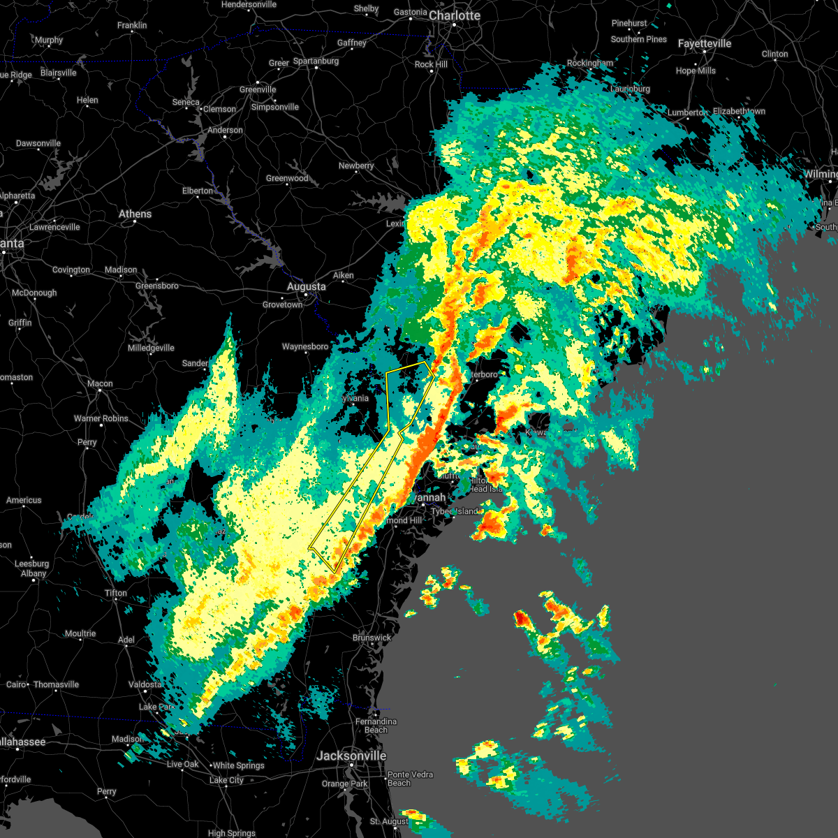 Interactive Hail Maps Hail Map for Ludowici, GA