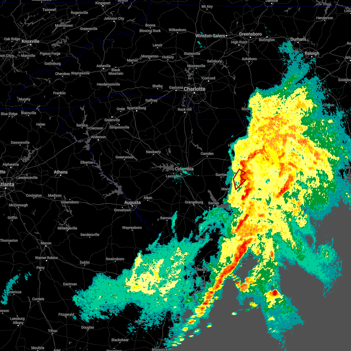 Interactive Hail Maps Hail Map for Turbeville, SC