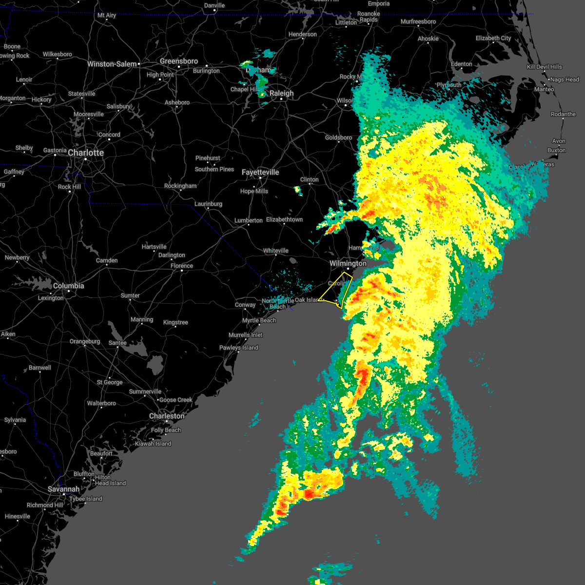 Interactive Hail Maps Hail Map for Wilmington, NC