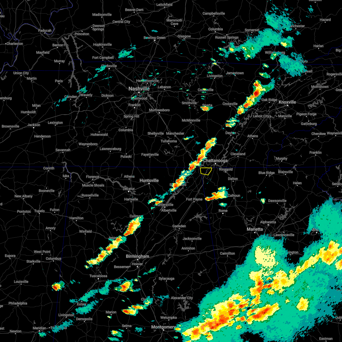 Interactive Hail Maps Hail Map for Trenton, GA
