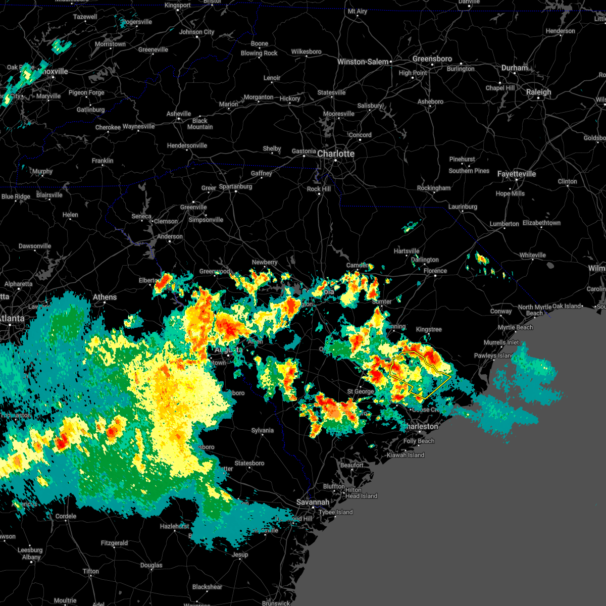 Interactive Hail Maps Hail Map for Bonneau, SC