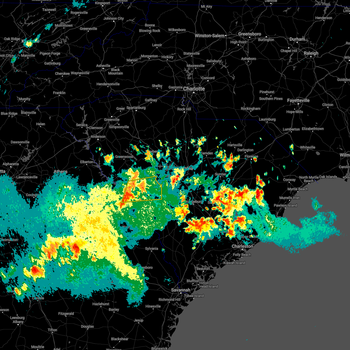 Interactive Hail Maps Hail Map for Ridge Spring, SC