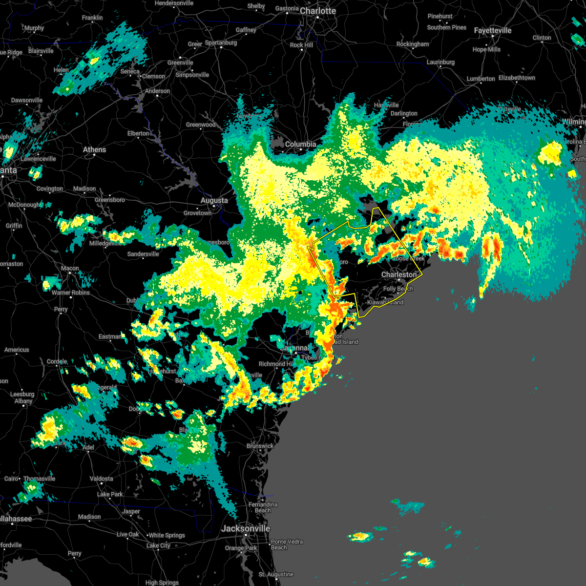 Interactive Hail Maps Hail Map for Cottageville, SC