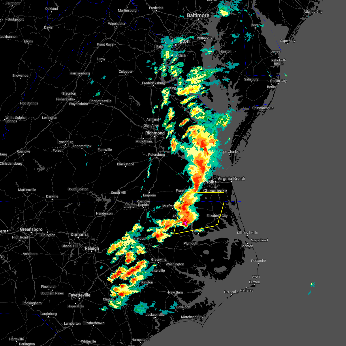 Interactive Hail Maps Hail Map for Colerain, NC