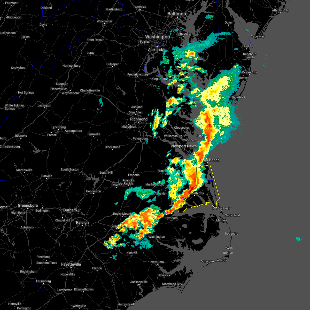 Interactive Hail Maps Hail Map for Coinjock, NC